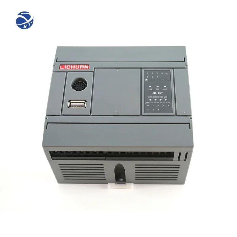 Lichuan PLC 16 Point Host Programmable Controller 8DI/8DI Controller Programmable Logic Control 4 Axis Motor With RS232/RS485/US