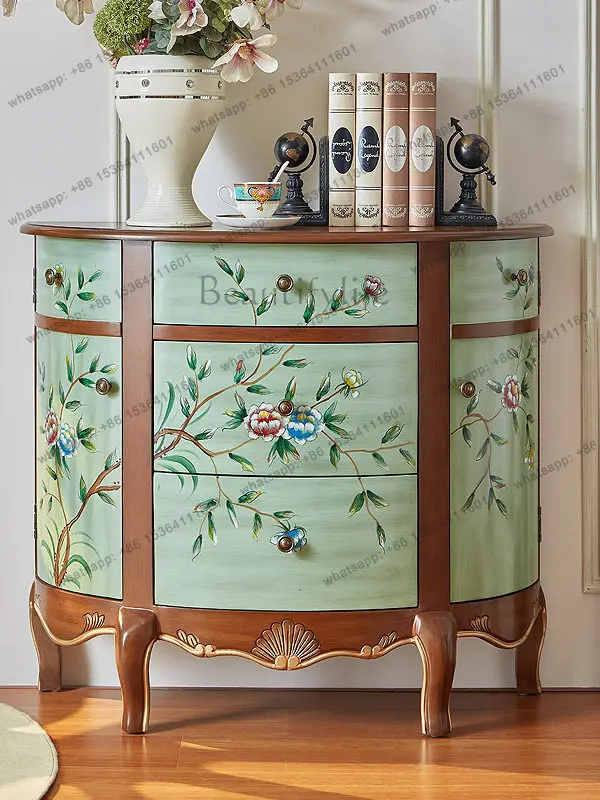 

American semicircular entrance cabinet Entry door against the wall Entrance cabinet