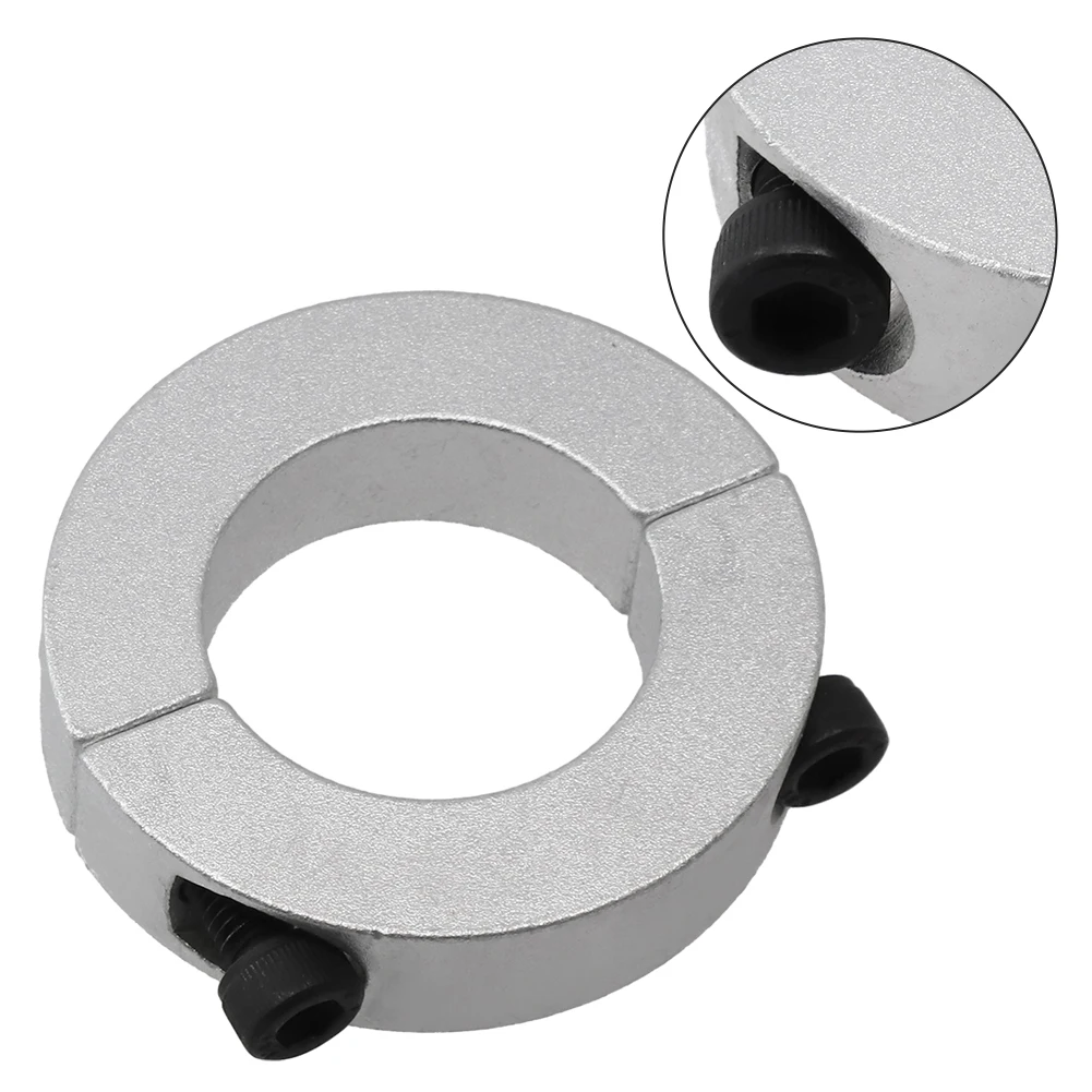 Clamp Collar Double Split 25mm Inside Diameter Shaft Collar Clamp  Aluminum Alloy Clamp Bearing Backstop Ring