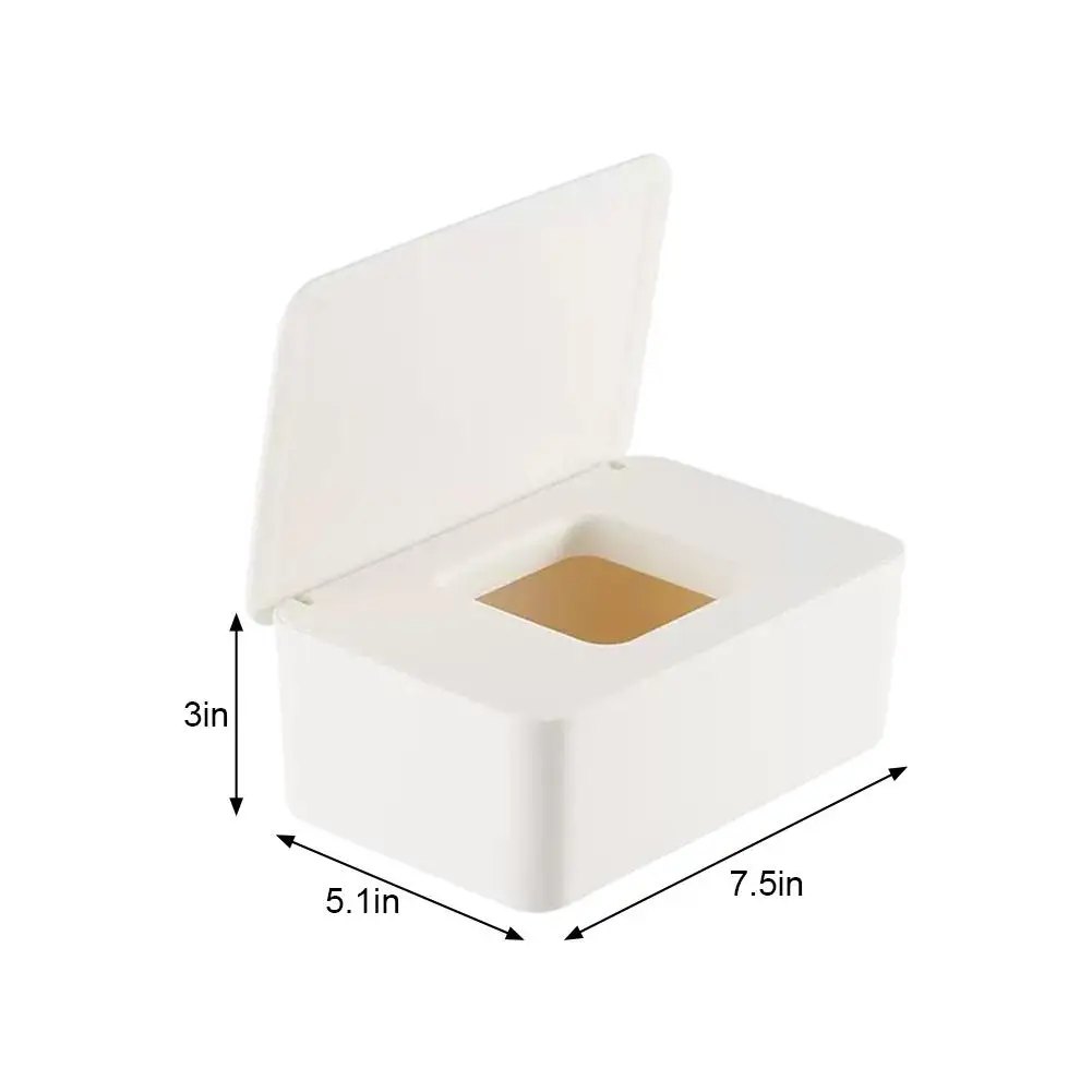New Wet Tissue Box With Lid Dustproof Wipes Dispenser Portable Storage For Car Home Office Desktop Organizer view 6