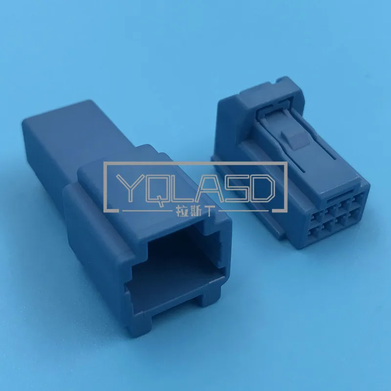 1 Set 8 Way Blue Auto Unsealed Socket AC Assembly Car Male Female Plastic Housing Cable Connector Connector 6098-6522