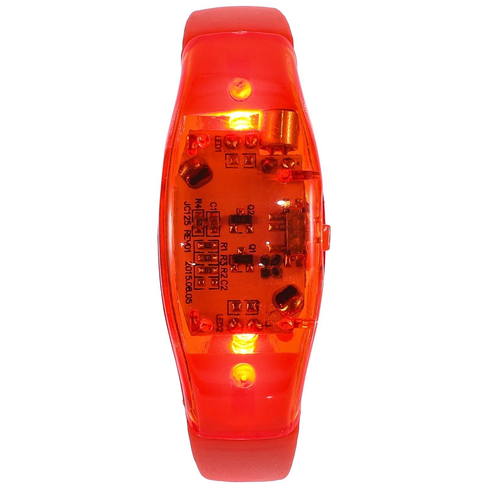 

Glow Bracelets Voice-controlled Luminous Wristband Light Shine Red Silicone Bangle