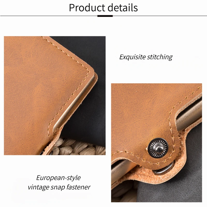 Dompet Pria Kulit Split Premiu - Vintage Fashion Pop Up ulasan dan harga