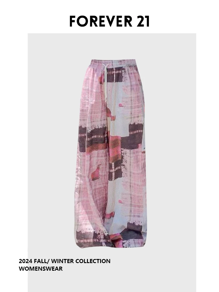 

Брюки женские летние повседневные прямые в стиле ретро с пэчворком и клетчатым узором, стройнящие, на резинке, больших размеров, для офиса и повседневной носки