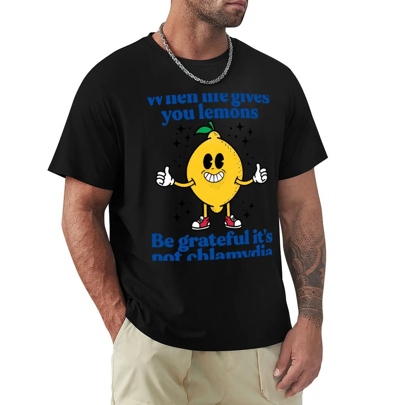 

Lemons and Chlamydia T-Shirt vintage clothes Short sleeve tee heavyweights tshirts for men