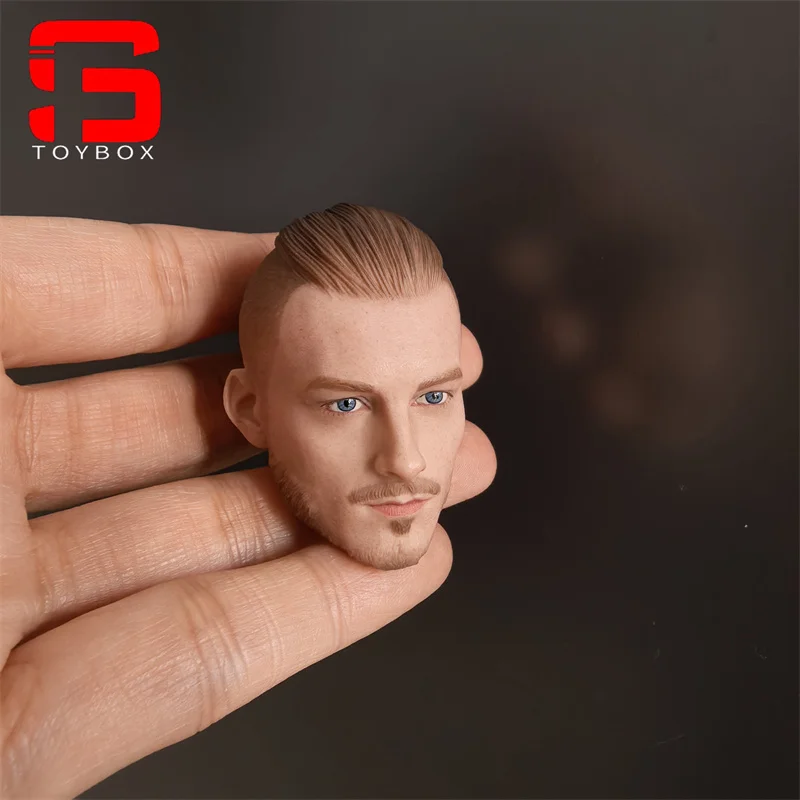 1/6 Skala Męska głowa wojownika Rzeźba Model Pasuje do 12-calowej męskiej figurki żołnierza Lalki ciała