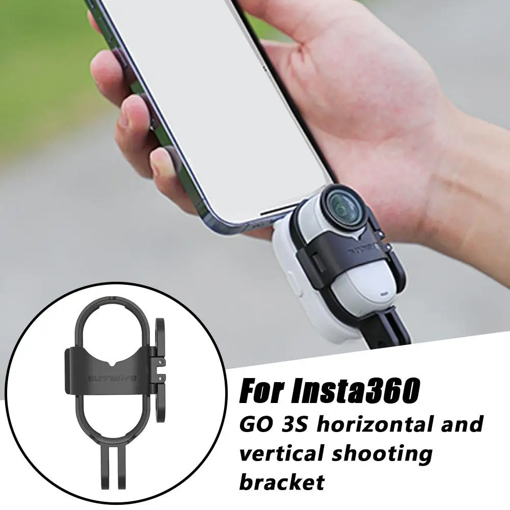 For Sunnylife Insta360 GO 3S Horizontal And Vertical Bracket Shooting GO3 Expansion Release Accessories Adapter Quick Frame T8T7