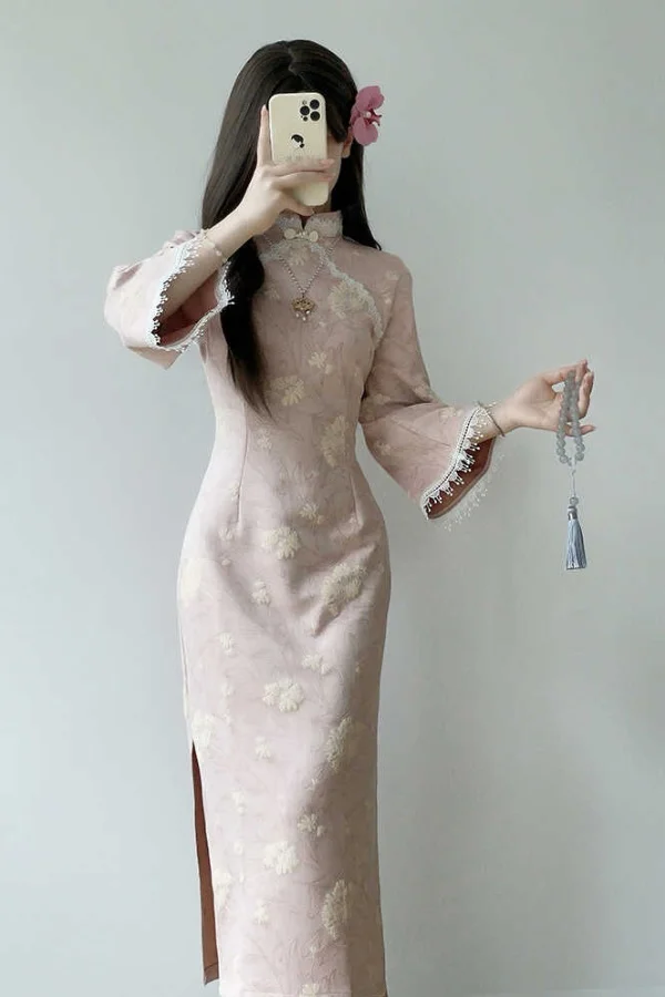 

Улучшенная версия Cheongsam, новое элегантное элитное платье для молодых девушек, современное платье в китайском стиле, женские вечерние длинные платья Ципао, вечерние