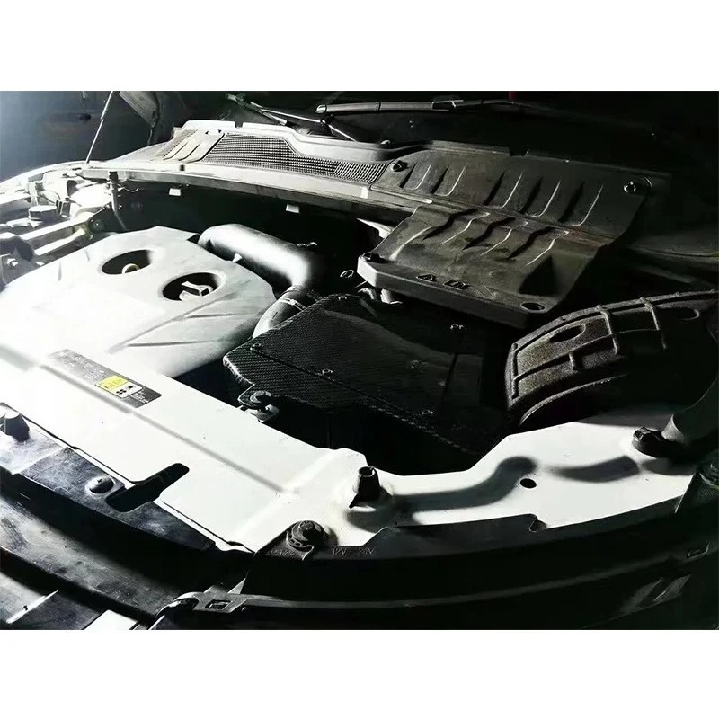 For Automotive Parts Suitable for Land Rover Evoque 2.0T Airspeed Clean Surface Texture Dry Carbon Fiber Cold air Intake System