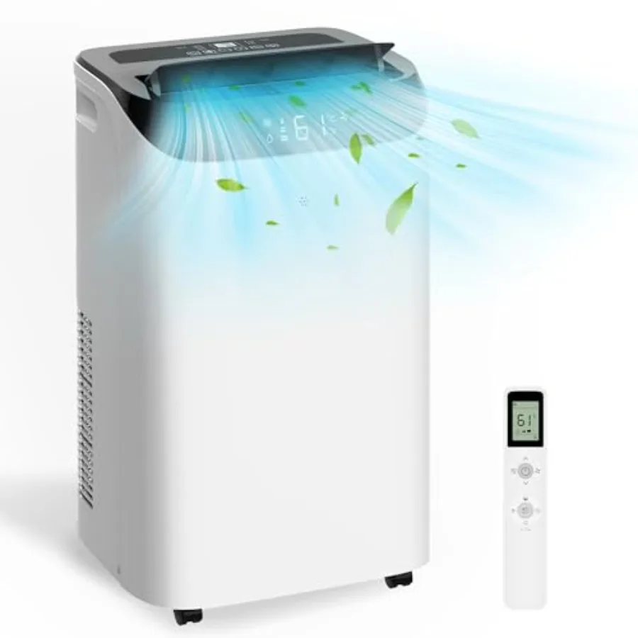

Portable air conditioner for large room, campervan, office, temporary space: 14, 000 BTU, cools up to 700 sq.ft, 3-in-1 energy