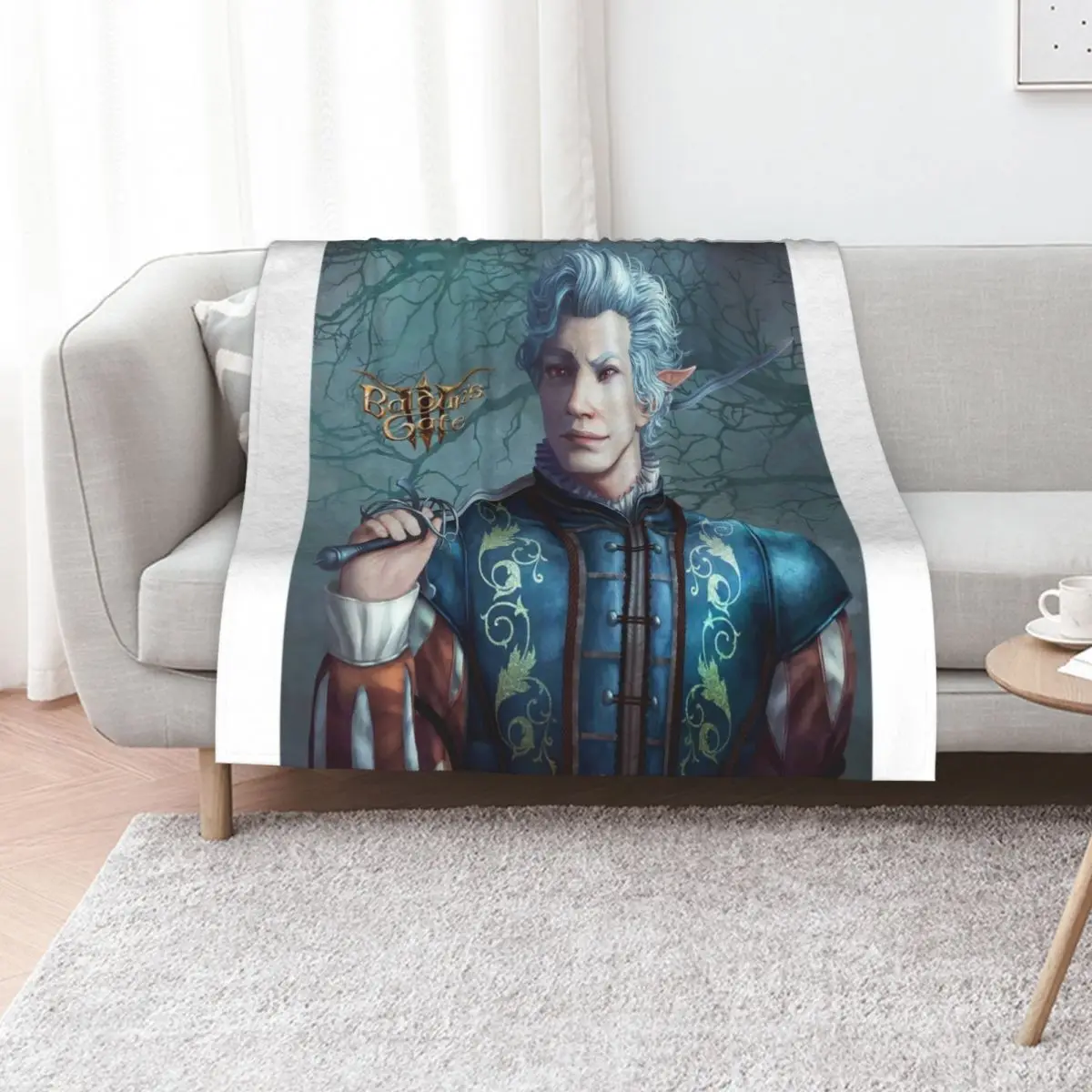 

Astarion Throw Blanket bed plaid Flannel Fabric Soft Plaid Sofas Blankets