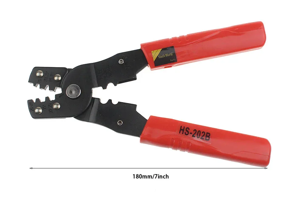 2025 venda quente nona mundo HS-202B alicate de friso terminal não isolado fios de corte terminais crimper ferramenta multifuncional