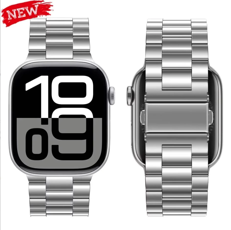Stainless Steel Strap for Apple Watch Ultra 2 3 Band 46mm 49mm 40mm 44mm 42mm 41mm 45mm Bracelet IWatch Series 10 9 8 7 SE 6 5 4 image 2