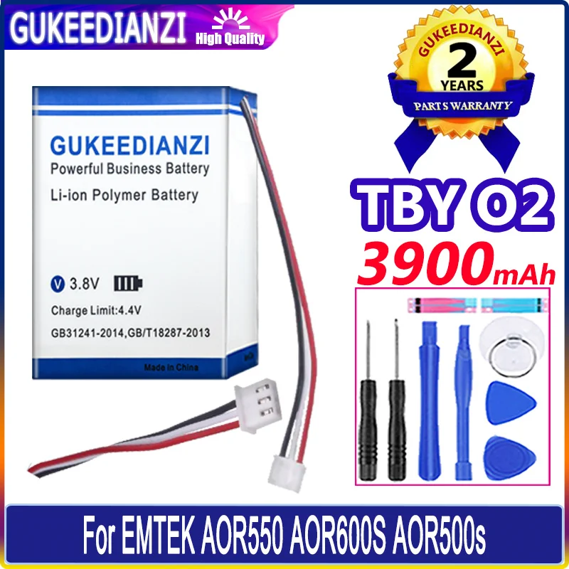 

GUKEEDIANZI Battery TBY O2 (AOR500-S) 3900mAh For EMTEK AOR550 AOR600S AOR500s Batteries