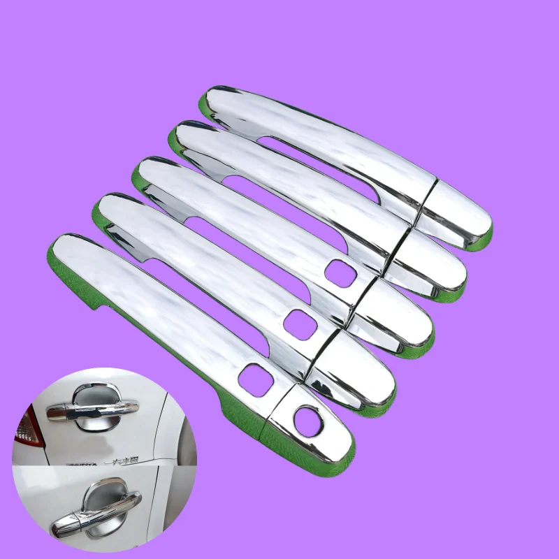 For Toyota RAV4 2006 - 2012 XA30 Chrome Car Door Handle Cover Trim Set 2007 2008 2009 2010 2011 Styling Accessories Stickers