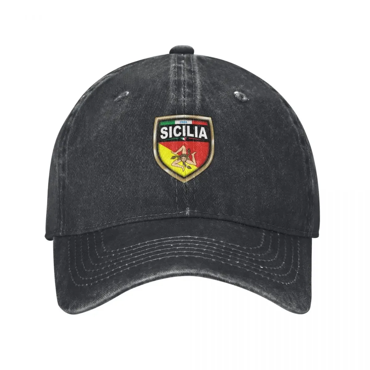 Sicilia Sicily coat of arms Baseball Cap Luxury Hat custom Hat fishing hat Fishing cap For Women 2025 Men's