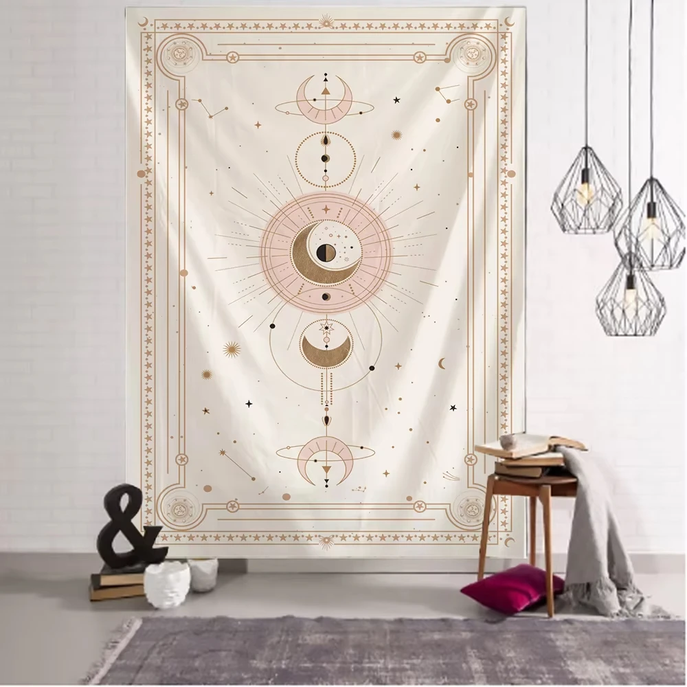 1 stücke Vintage Wand Dekor Tapisserie Wohnzimmer Schlafsaal Schlafzimmer Dekor Ästhetische Mandala Blume Psychedelic Böhmischen Stil Wand Ha