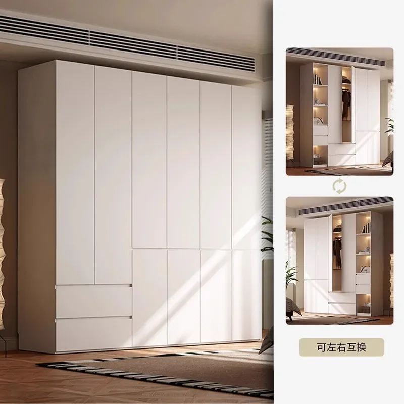 All-aluminum wardrobe aluminum alloy light and light luxury simple measurement design installation bedroom cloakroom