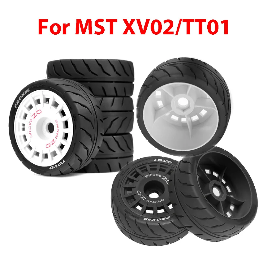 

For MST XV02/TT01 ,HPI ,Sakura ,Yokomo Electric Touring Car 1/10 Scale Rally Tires Set RC Car Tires Replacement Parts