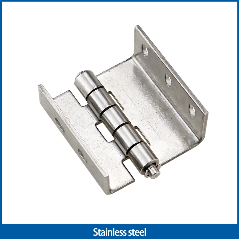 

304 Stainless Steel Concealed Internal Mount Hinge for Equipment Machinery and Cabinets - Double Bent Irregular Shape Hinge