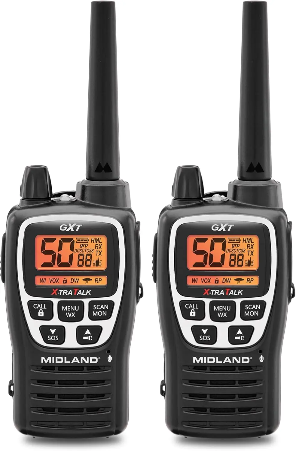 

GXT3000 GMRS Handheld Walkie Talkies Long Range - Repeater Capable, Perfect for Agriculture,Off-Road, Outdoor & Emergency 2-Pack