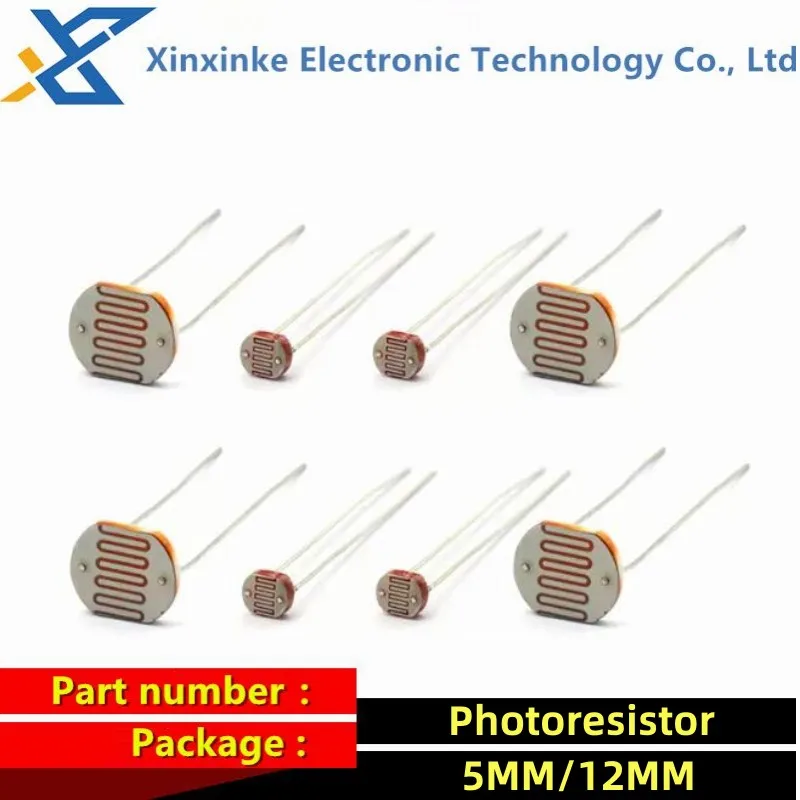50 قطعة Photoresistor GL5506 GL5516 GL5537 GL5539 GL5549 5506 5516 5537 5539 5549 5528 12528 LDR مفتاح كشف الضوء الاستشعار DIY بها بنفسك #3