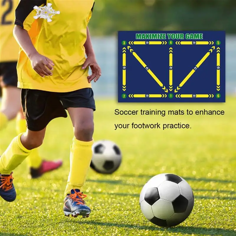 

Football Training Mat Football Training Pad Portable Training Pad Wear-Resistant Soccer Footstep Training Mat