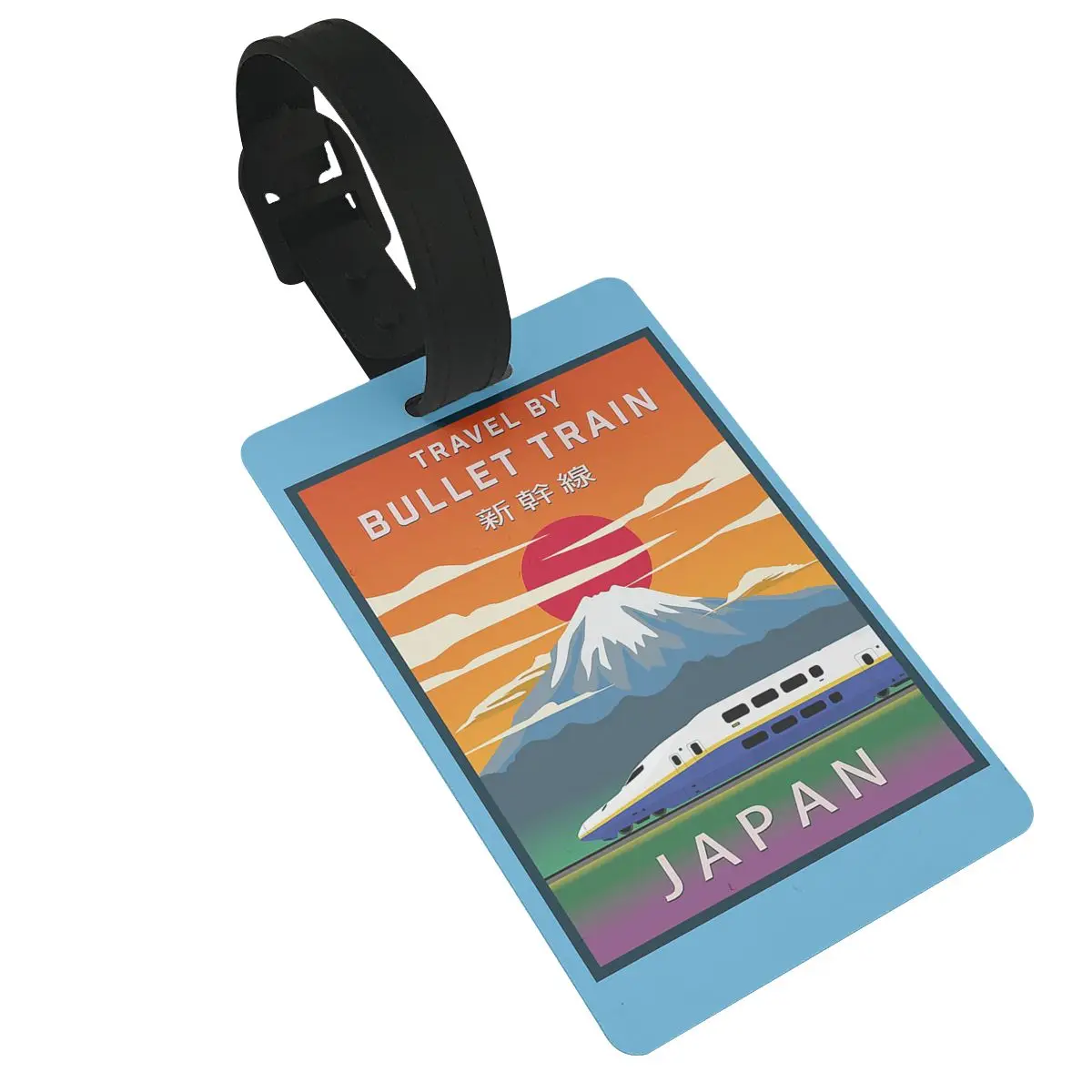 Japanese Shinkansen Bullet Trains Luggage Tags Suitcase Travel PVC Baggage Boarding Tag Portable Label Holder ID Name Address