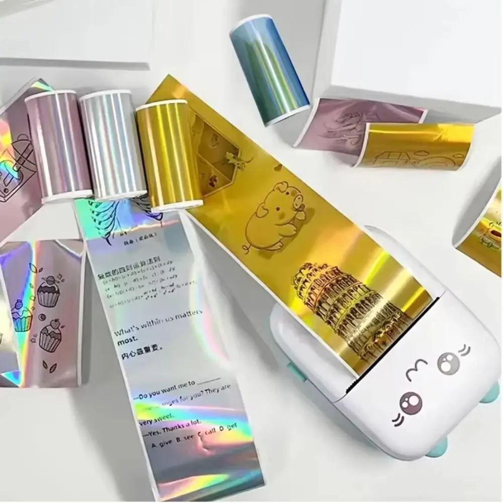 HD Color Thermal Printer Papers Glossy Premium Smooth Finish Holographic Thermal Paper Vibrant Colors Long-Lasting Colors