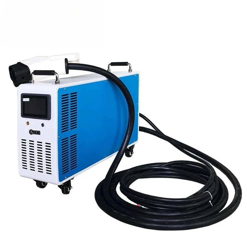 Max Power Factory Portable DC Charger CE Approval Rapid DC Electric Vehicles Charger CCS 40KW 120A Movable DC Charger With Wheel