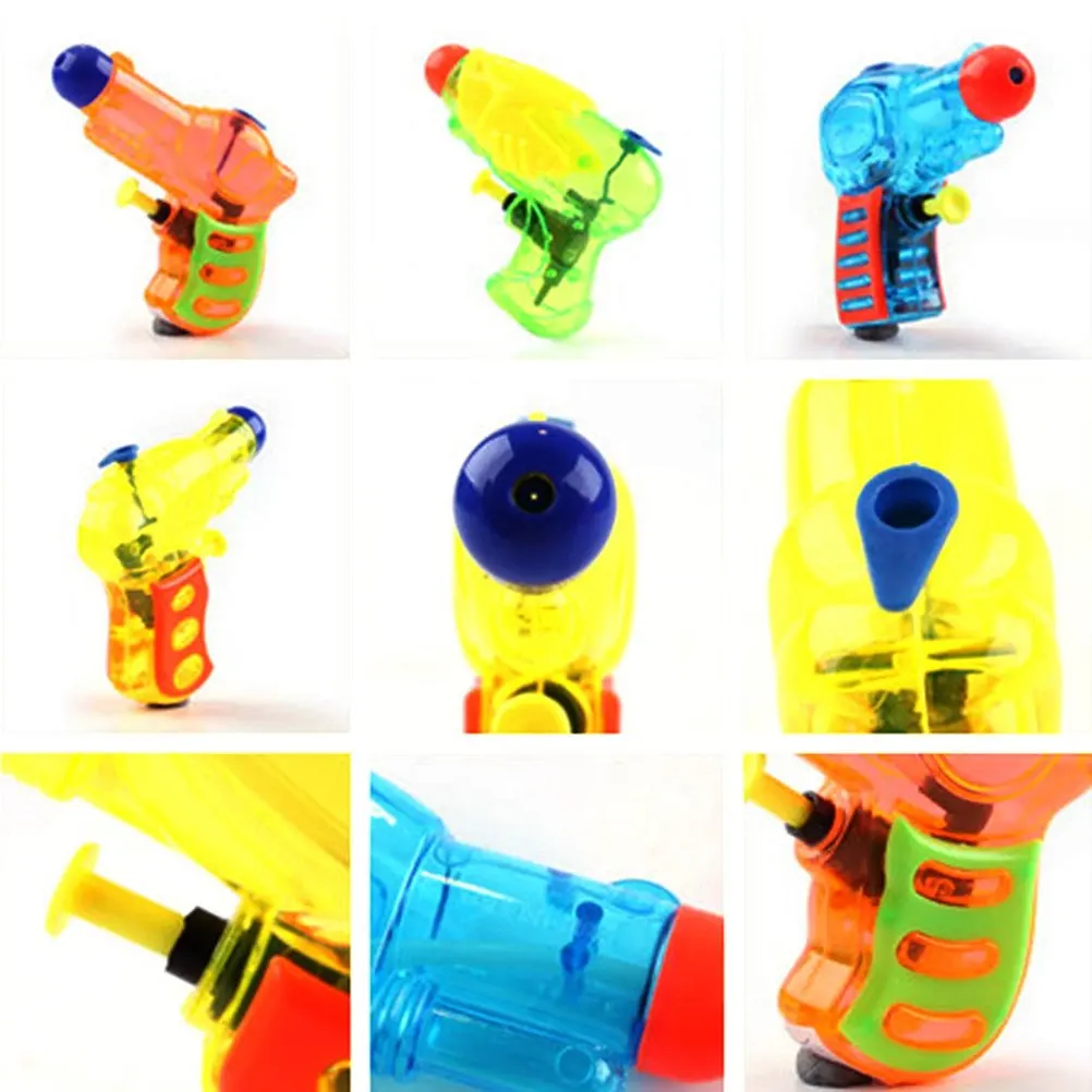 10 PCS Color Water Guns Backpack Style Children's Creative Toys Mini for Kids Beach Drifting