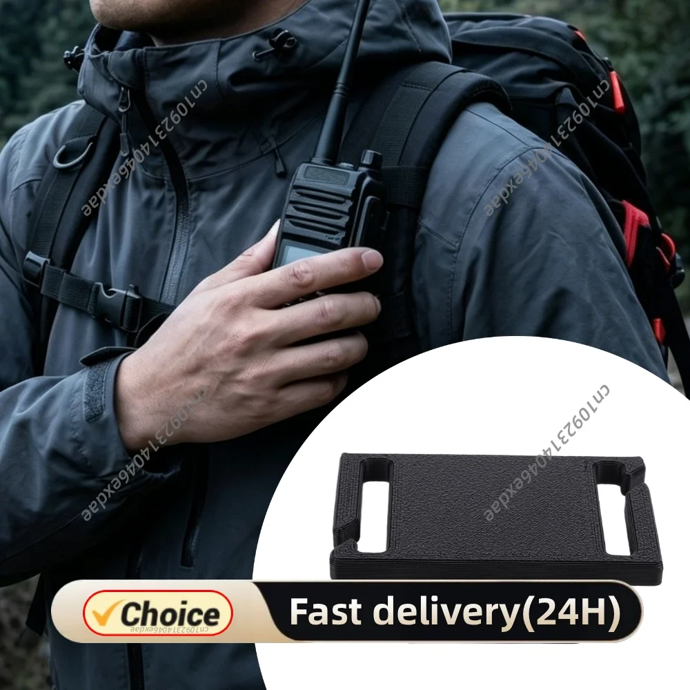 Walkie Talkie Holster for Backpack Anti Slip Two Way Radio Mount Outdoor Walkie Talkie Mount for EDC Techwear Backpack Accessory