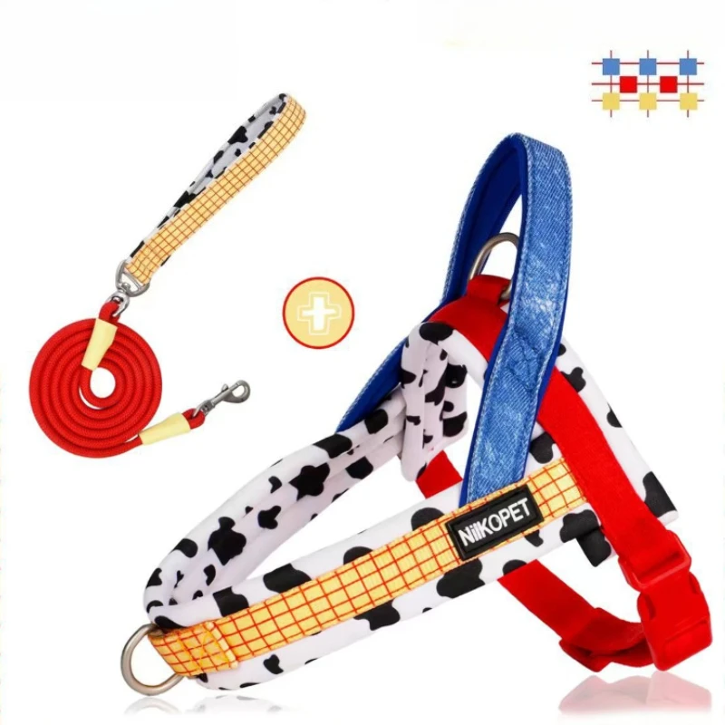 Hot-selling dog and cat saddle chest strap, simple and fashionable, suitable for small and medium-sized dogs for outdoor walking