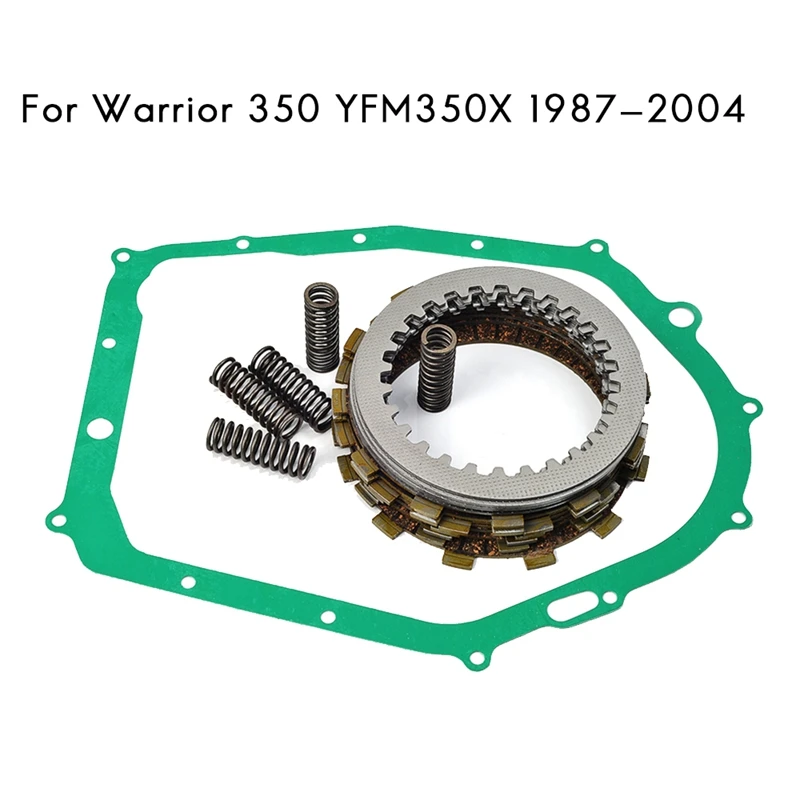 

Clutch Kit Clutch Friction Plates Heavy Duty Springs & Cover Gasket For Yamaha Warrior 350 YFM350X 1987-2004