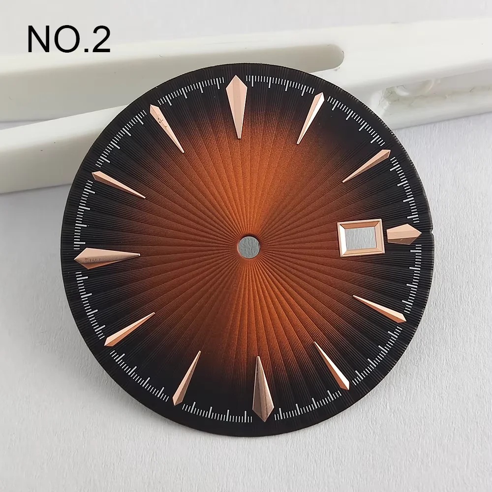 NH35 قرص 35 ملم قرص كوكتيل بلمسة نهائية لسطح NH35 إكسسوارات ساعات ميكانيكية مجوفة قرص ساعة رجالي #4