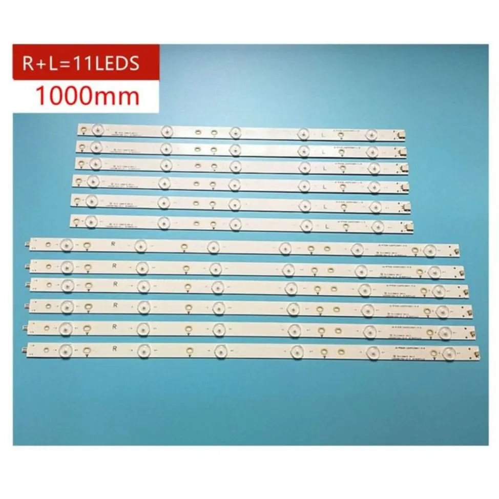 

100% New 12pcs/Kit LED strips for PHI LIPS TV 50PUT6400 12 50PUF6461 T3 50PUF6650 T3 TPT500U1 QVN03 U CL 2K15 D2P5 500 D612 V1 R