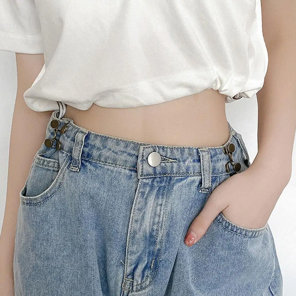 Geen Naaien Verstelbare Jean Button Pins Draai Taille Pin Jeans Jas Broek Taille Aanpassing Pin Afneembare Jean Button Pins