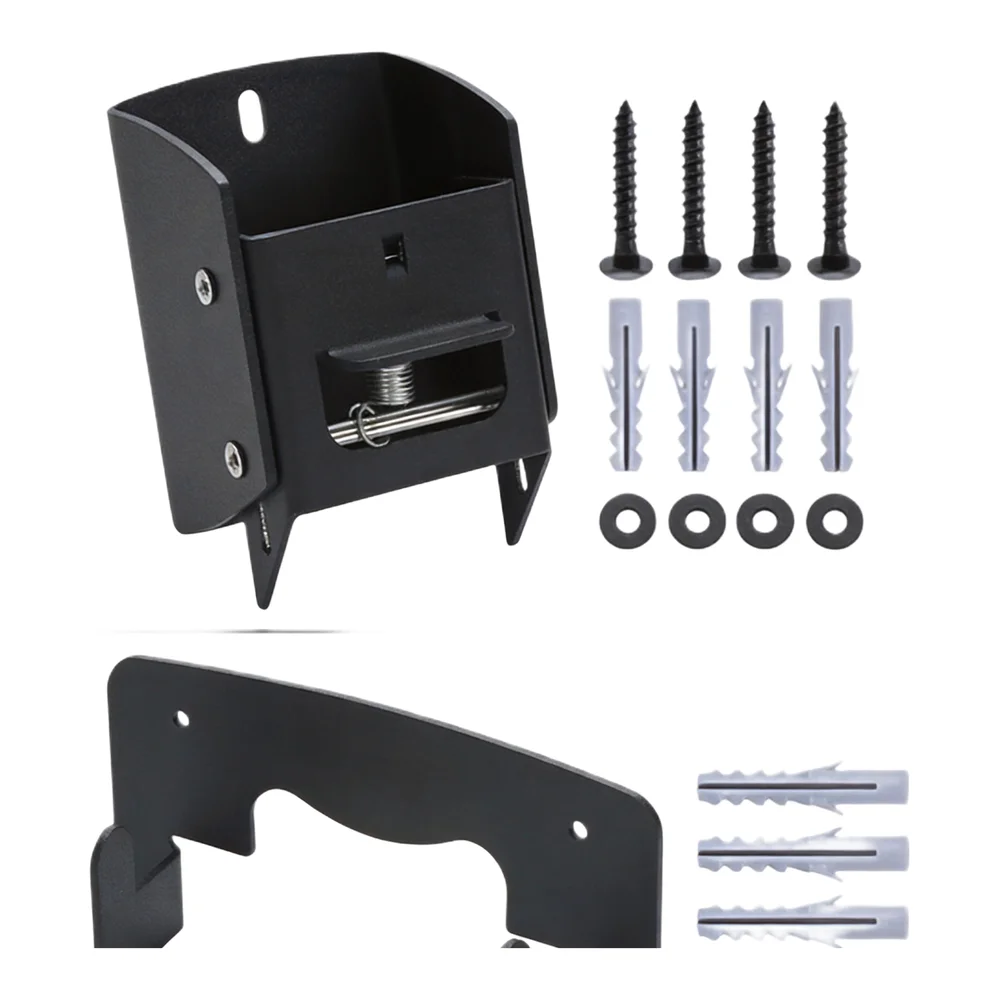 For Garage For Garden Handcart Bracket Aluminium Spring-loaded Lifting Latch Solid Steel Construction For Utility Carts