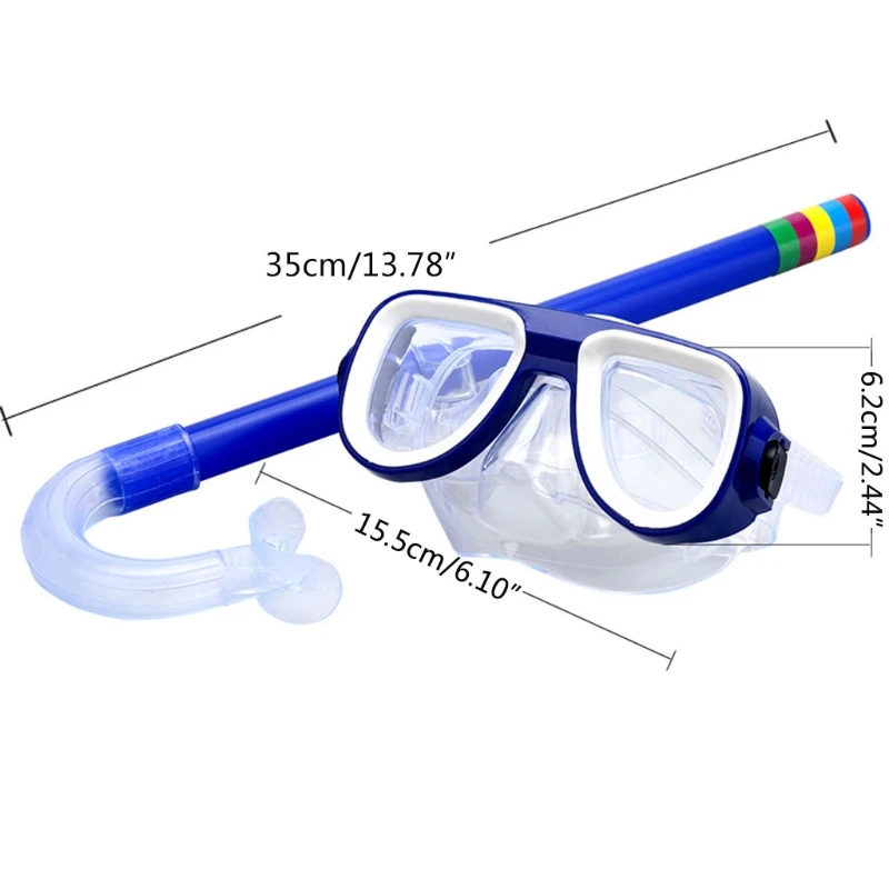 Crianças crianças conjunto snorkel máscara mergulho óculos natação com snorkels secos tubo equipamento mergulho