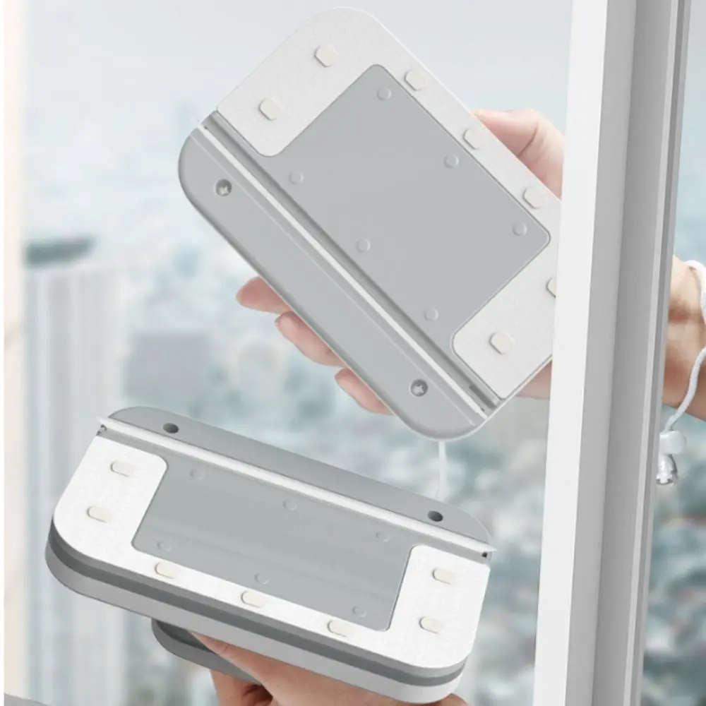 منظف نوافذ مغناطيسي متين، قابل للفصل، سهل التنظيف، منظف نوافذ على الوجهين، فرشاة تنظيف زجاجية بحبل أمان مضادة للسقوط #3