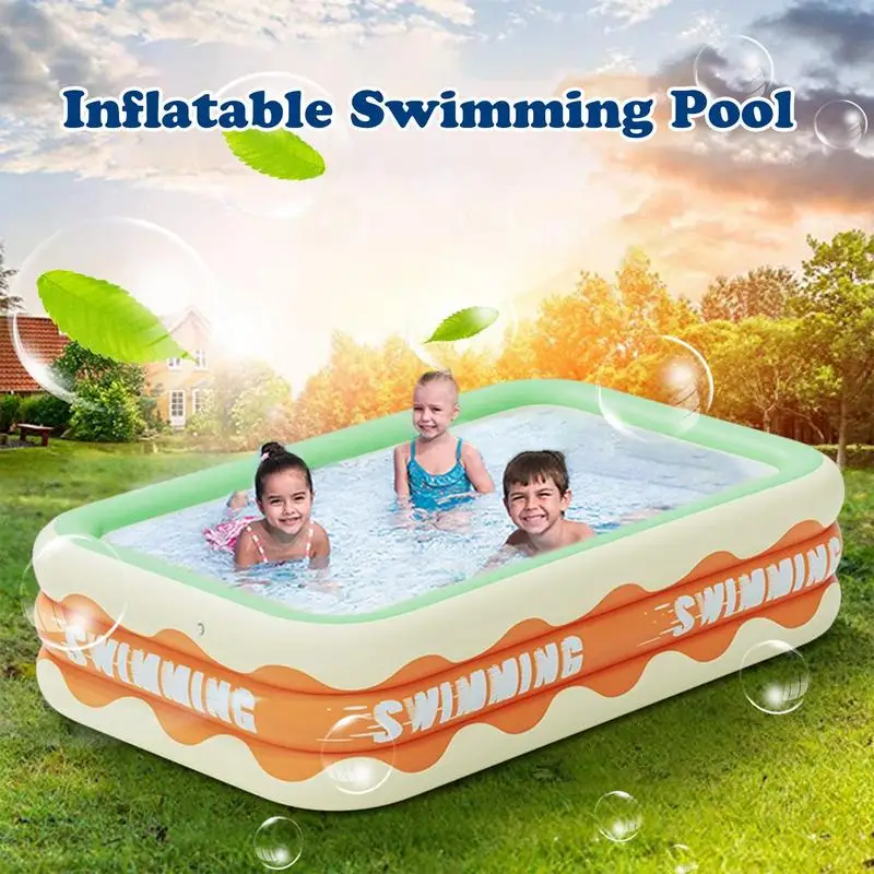 Inflatable Swimming Pool Collapsible Large Size Inflatable Paddling Pools Family Summer Indoor Outdoor Party Toys Children Gifts