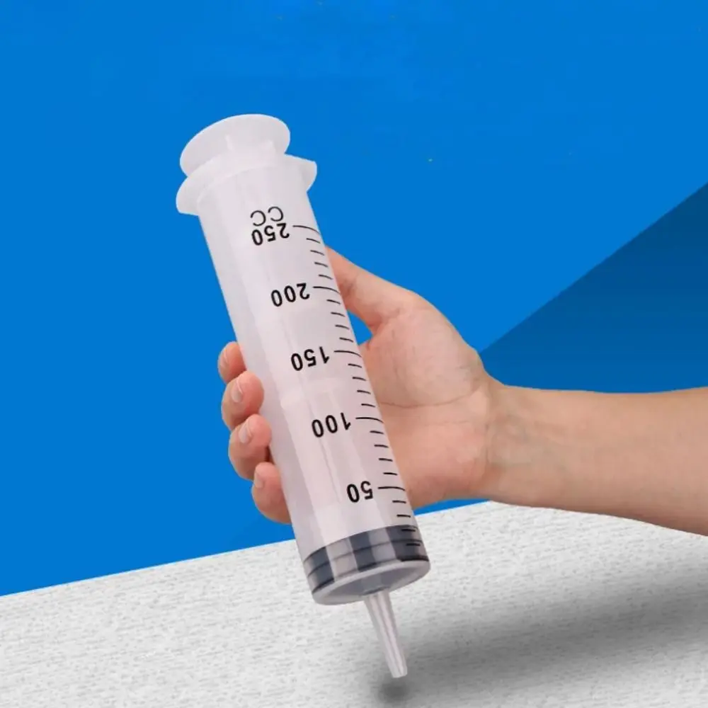 

Transparent Large Capacity Syringe Plastic with Scale Measuring Syringe 60/100/200/300/500ML Reusable Enema Syringe Pet Feeding