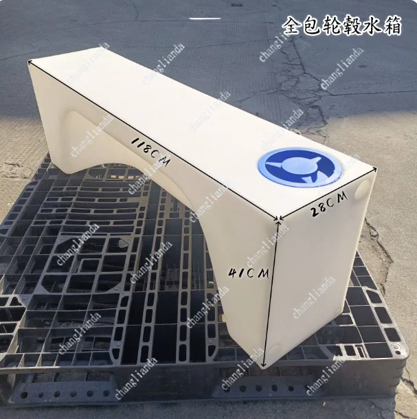 Food Grade PE Wheel Hub Special-Shaped Water Tank Pickup Truck Travel Modified Rectangular Storage Unit