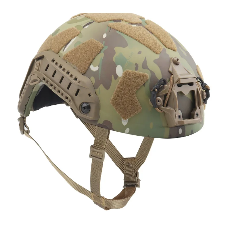 

CP Black Camouflage Protective Helmet SF SUPER High Cut Tactical FAST Helmet Thicken Impact Resistance Trajectory Safety Helmet