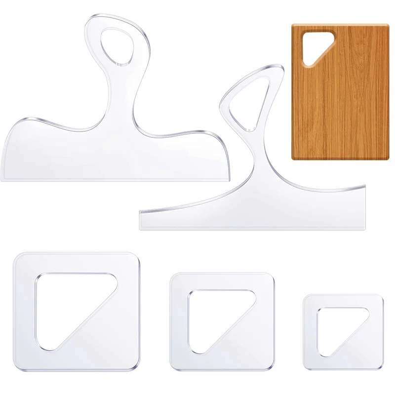 Food Board Handle Template Clear Cutting Board Router Template With Woodworking Stroke Template Laser Cutting Guide Tool Durable