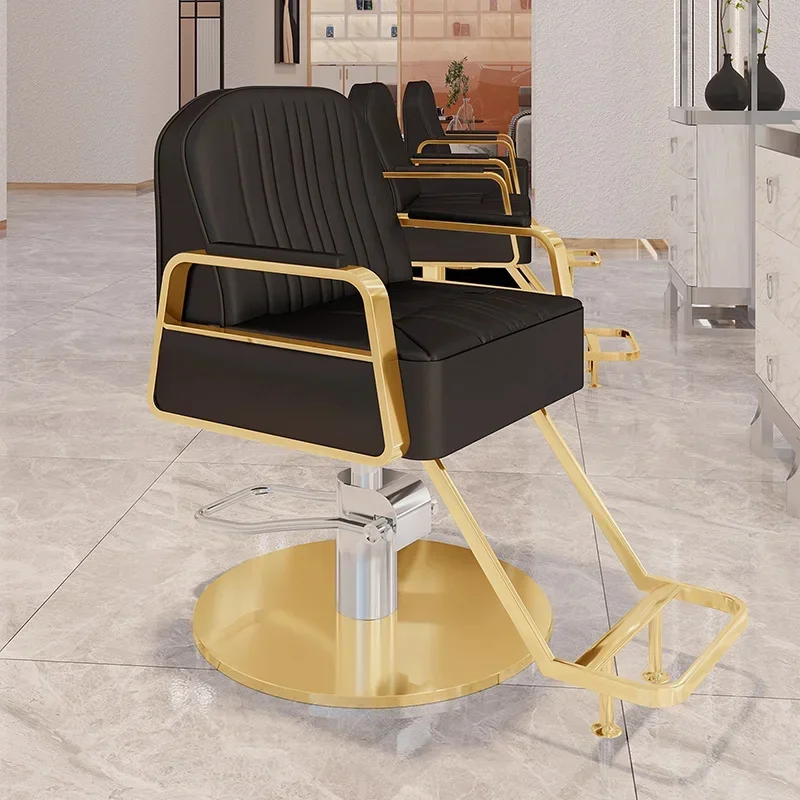 Aesthetic Luxury Minimalist Barber Chairs Space Saving Design Salon Chairs Creative Silla De Corte De Pelo Salon Furniture