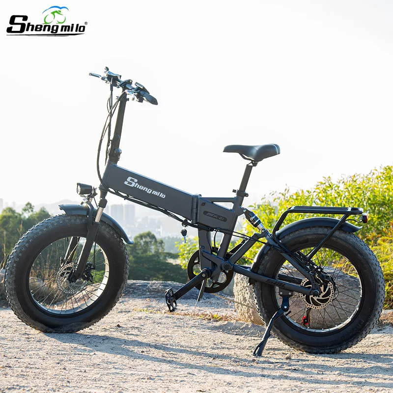 

MX21 electric folding bike mountain 2000w dual motor 48v 15ah Lithium 20 inch fat tire snow for adults