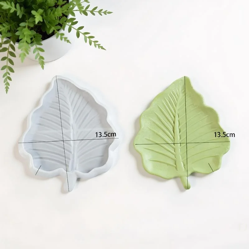 

[YU]3D Maple Leaf Ash Tray Resin Mold Silicone Large Tray Resin Casting Mold Jewelry Container Art For DIY Resin Coasters