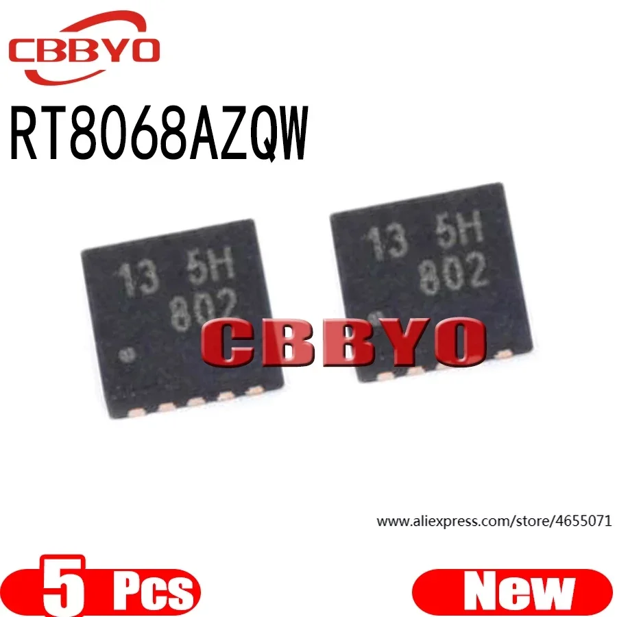 (5 Stück) 100% neu rt8068azqw rt8068a (13 ed, 13 ec 13 ee, 11 ef...) QFN-10 Chipsatz