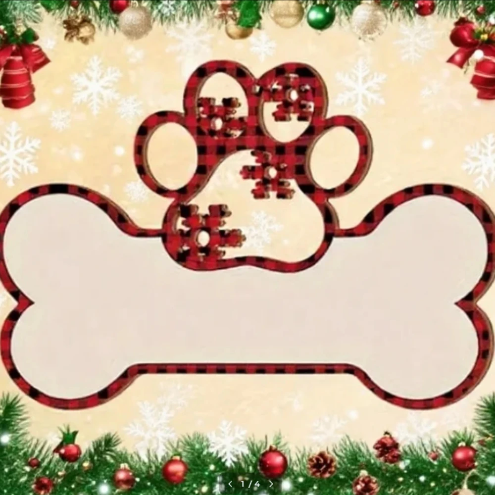 Personalisierte Hundeverzierung, Weihnachtsbaumdekoration, individueller Name Haustier Weihnachtsgeschenk Haustier Weihnachtskugel Anhänger